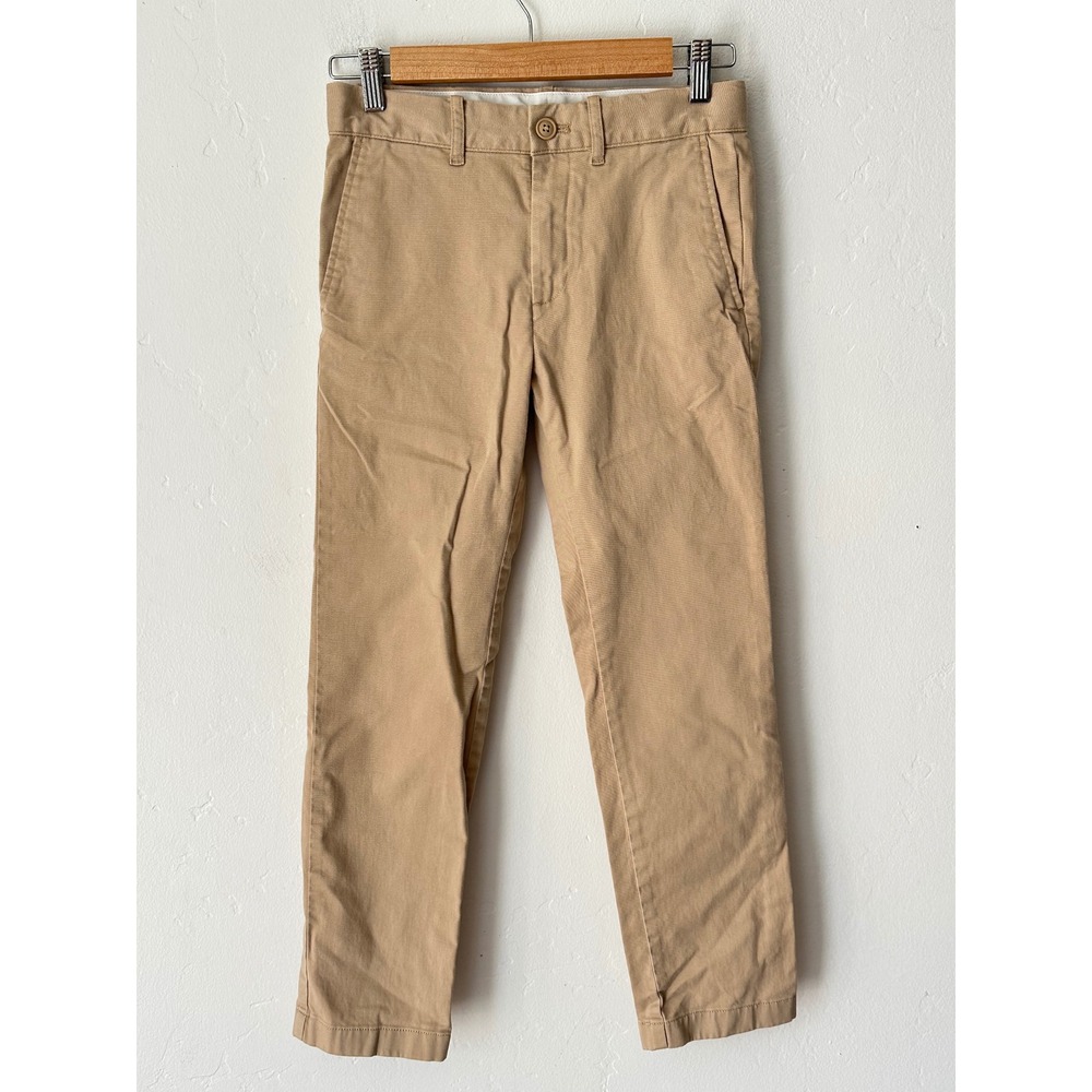 Crewcuts Boys Khaki Stretch Chino Pants Size 10 Adjustable Tan School Uniform